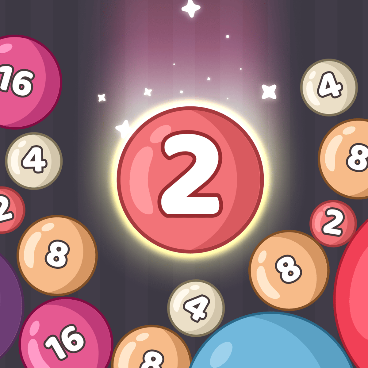 Install 2048 Balls Number Puzzle Merge Brain Game App