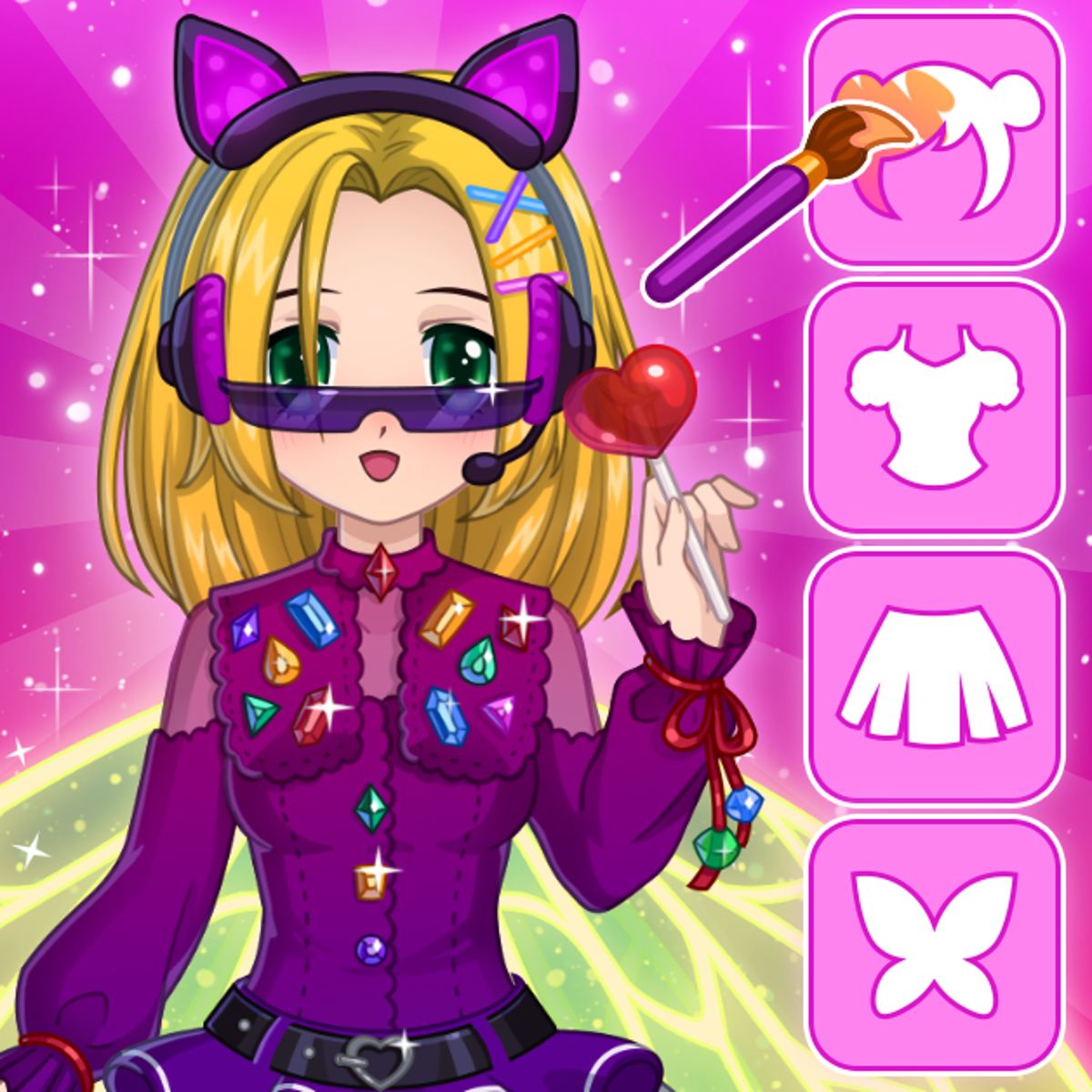Install Dress Up Fashion Styling Anime Game App