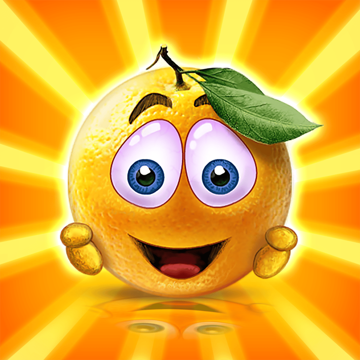 Install Cover Orange Physics Fruit Puzzle Game App