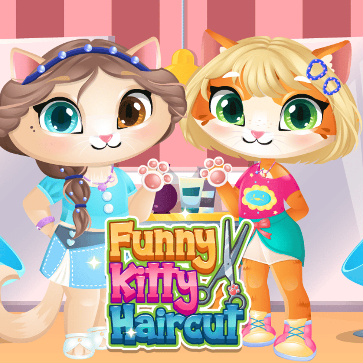 Install Funny Kitty Haircut Cute Pet Salon Game App