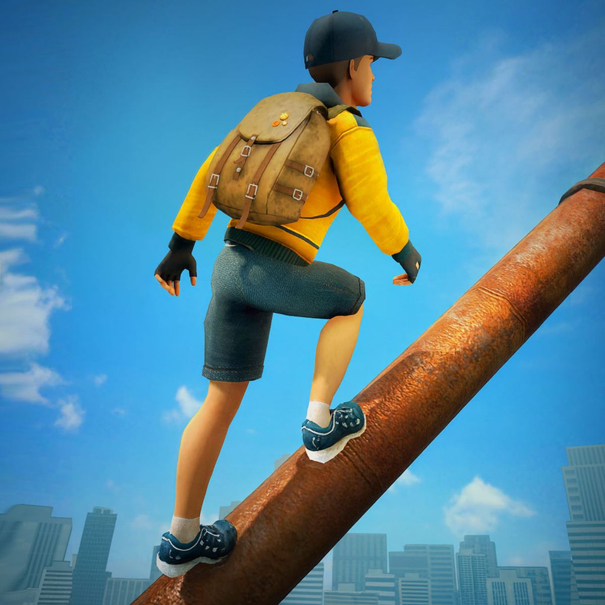 Install Going Up Rooftop Parkour Climbing Adventure Game App