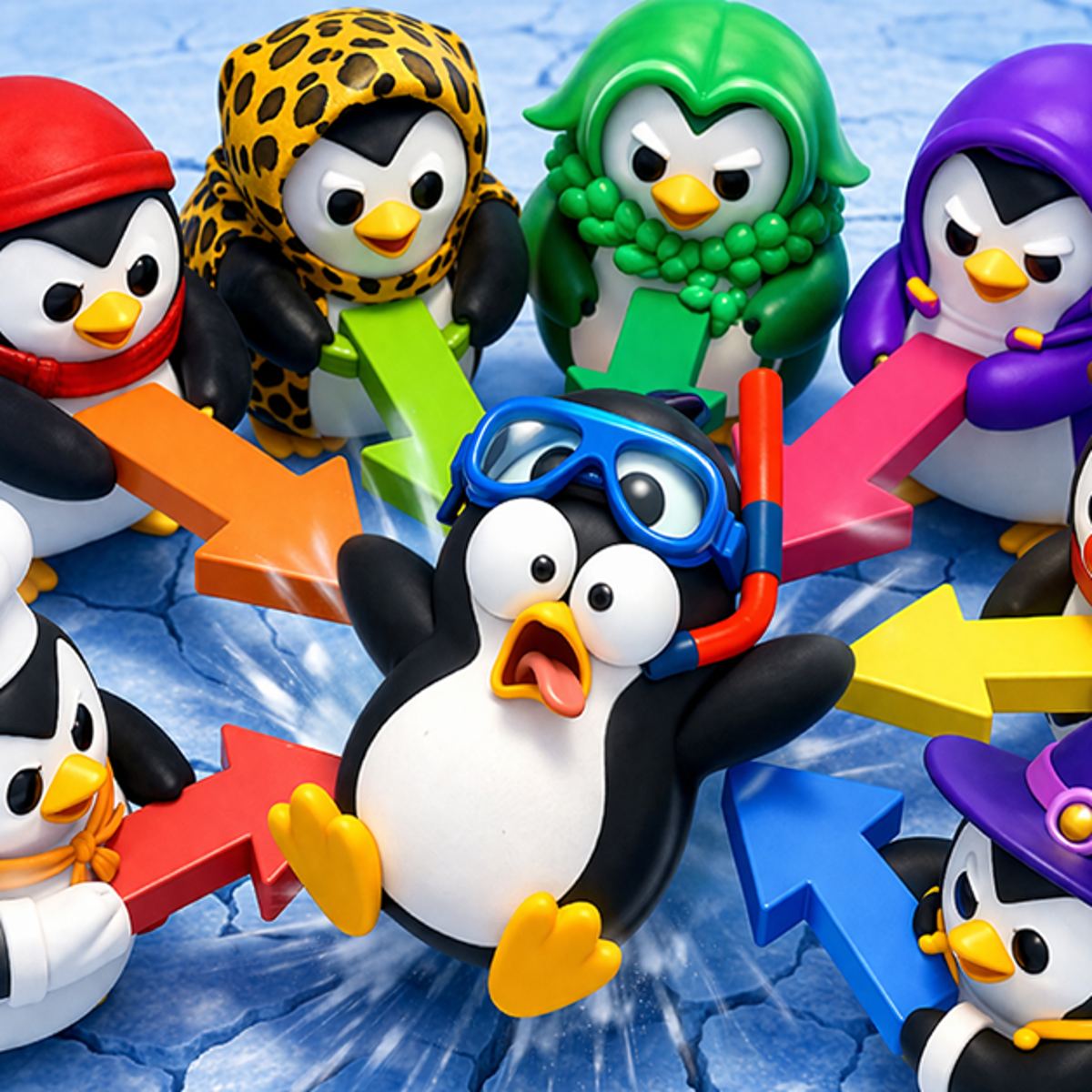 Install Knockout Penguins Fun Animal Battle Game App