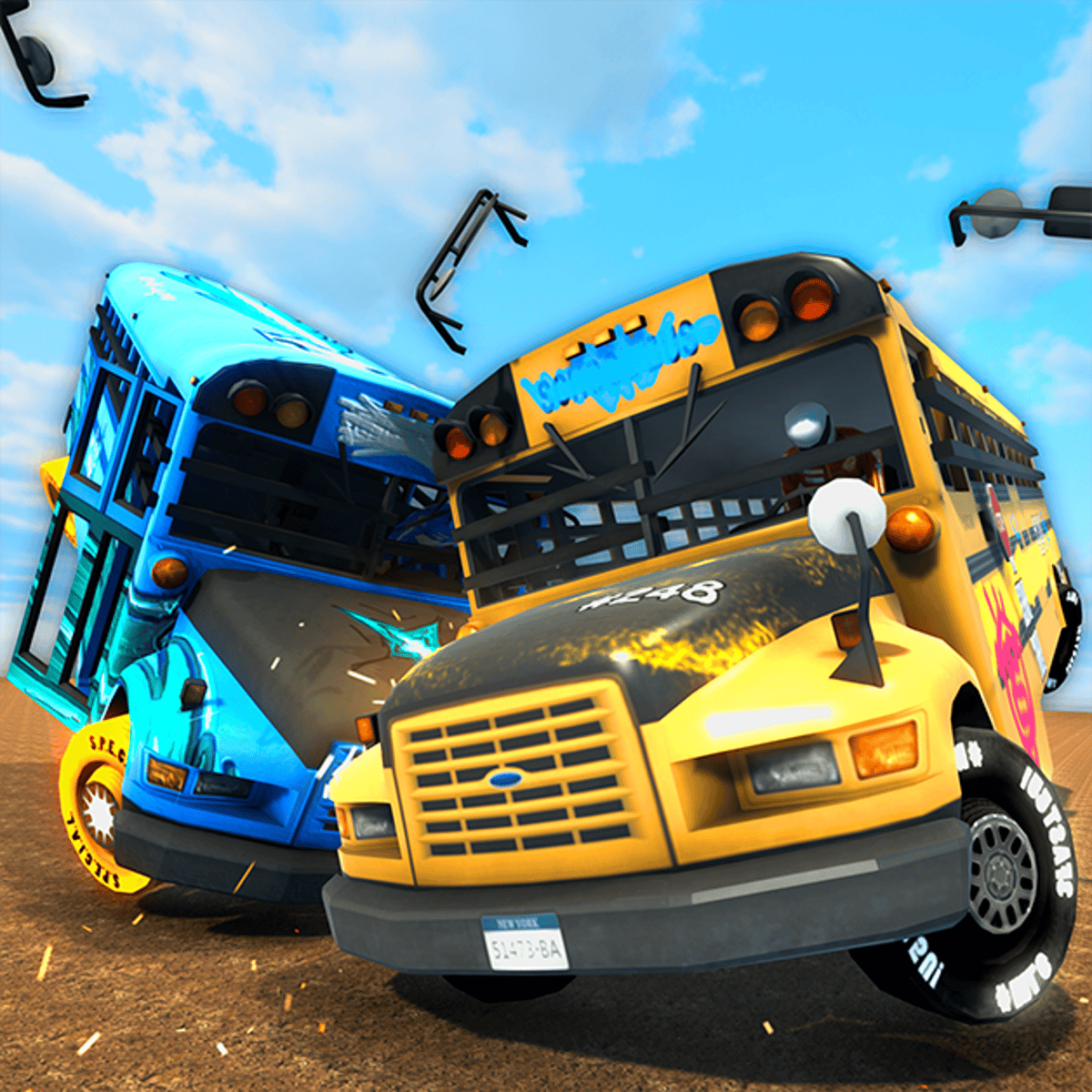 Install School Demolition Derby Bus Crash Racing Game App