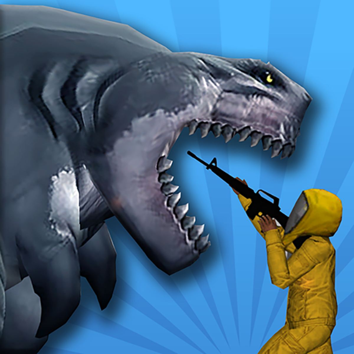 Install Sharkosaurus Rampage Dinosaur Destruction Action Game App