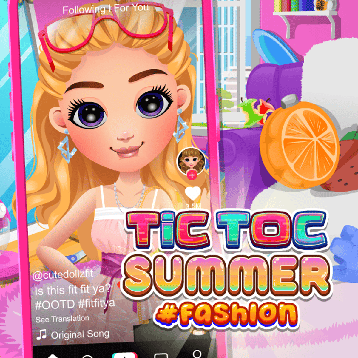 Install Tictoc Summer Fashion Beauty Dress Up Game App