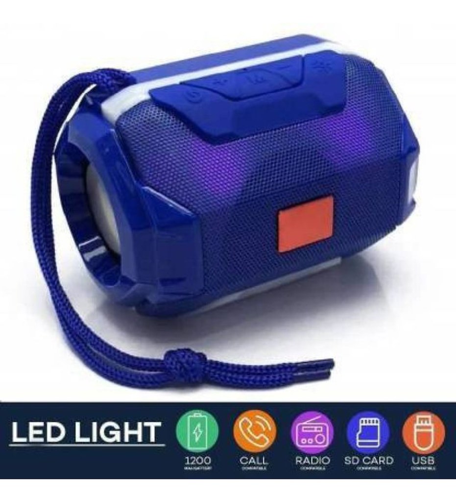 Plastic Rubber Wireless A005 Bluetooth Speaker (Blue)