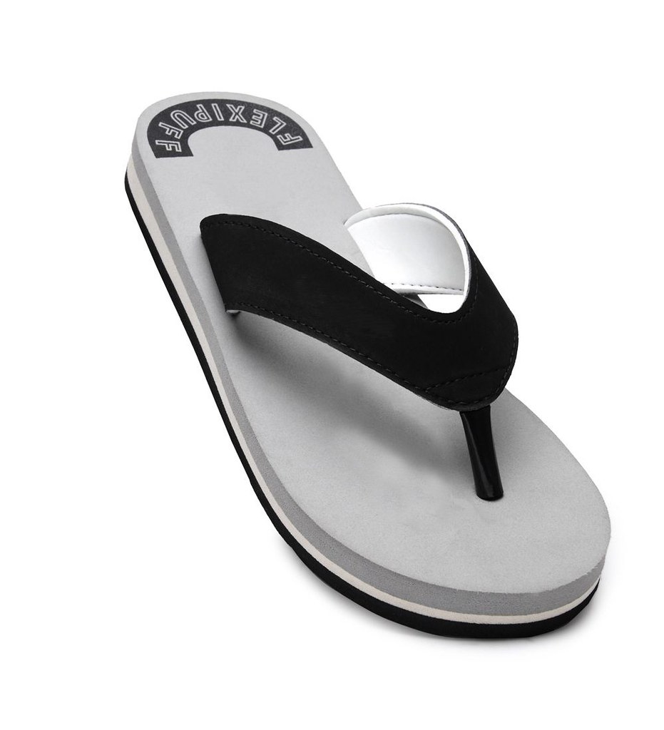 Unisex Rubber Men's Slippers for Ultimate Comfort (Grey)