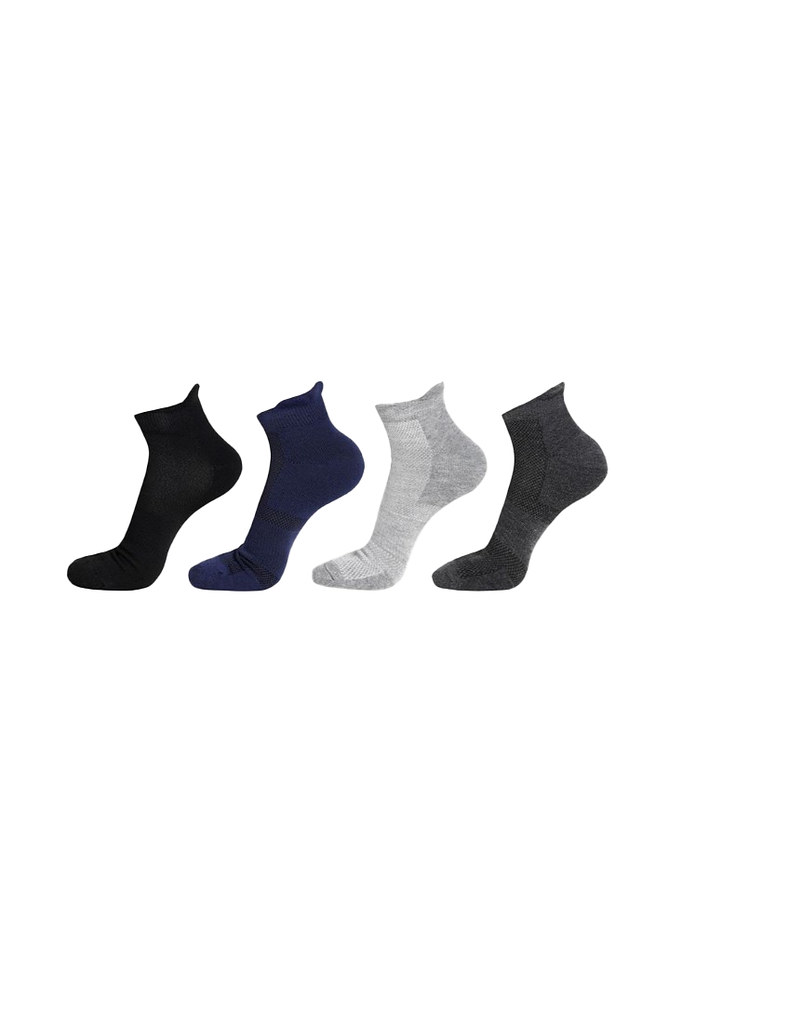 5 Pairs Unisex Casual Cotton Blended Solid Ankle length Socks (Assorted)