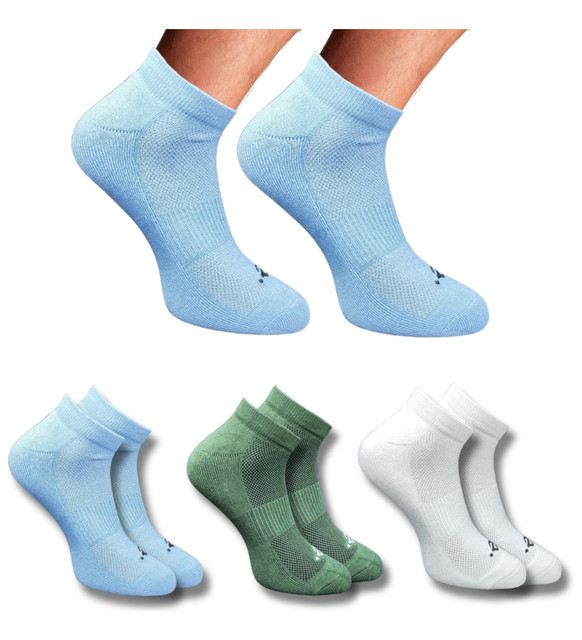 3_Pair Set Unisex Casual Cotton Printed Low Cut Socks (Multicolor)