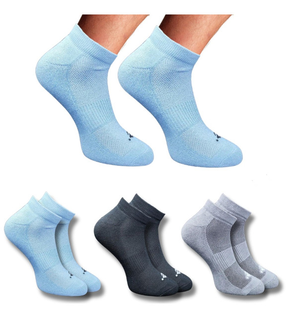 3_Pair Set Unisex Casual Cotton Printed Low Cut Socks (Multicolor)