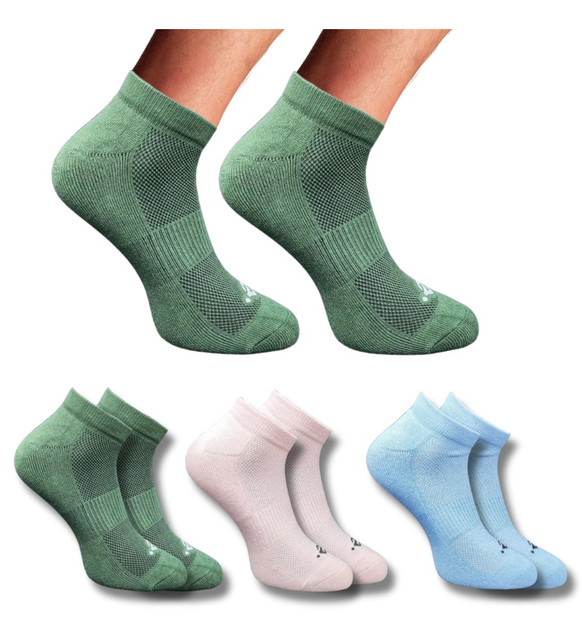 3_Pair Set Unisex Casual Cotton Printed Low Cut Socks (Multicolor)