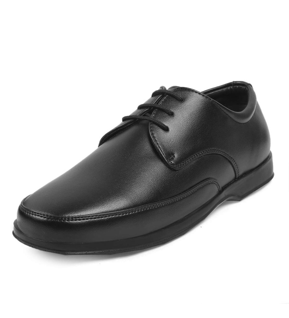 Men's Faux Leather Formal Shoes (Black)