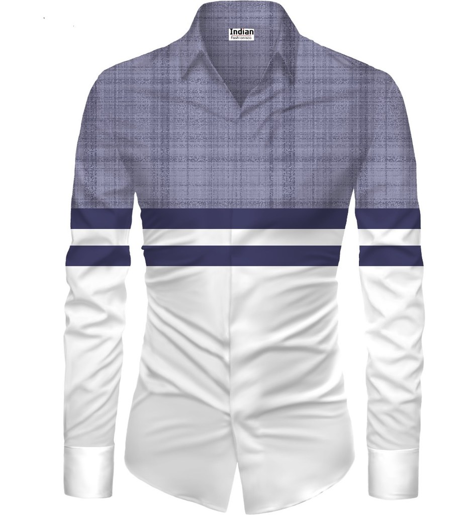 Men's Casual Floral Printed Cotton Blend Unstitched Shirt Fabric 1.6 Mtrs (Multicolor)