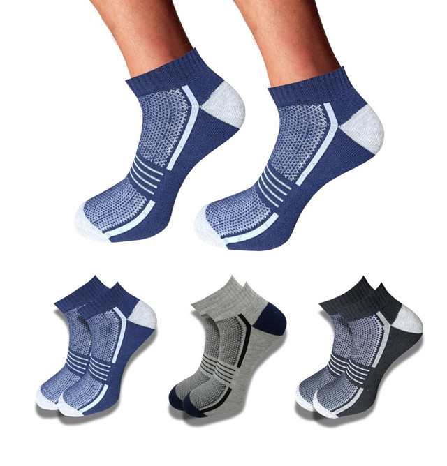 3_Pair Set Unisex Casual Cotton Printed Low Cut Socks (Multicolor)