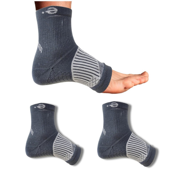 3_Pair Set Unisex Casual Cotton Printed Ankle Length Support Socks (Multicolor)