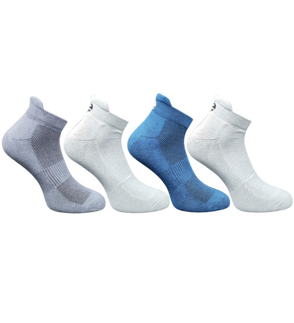 4_Pair Set Unisex Casual Cotton Printed Ankle Length Socks (Multicolor)