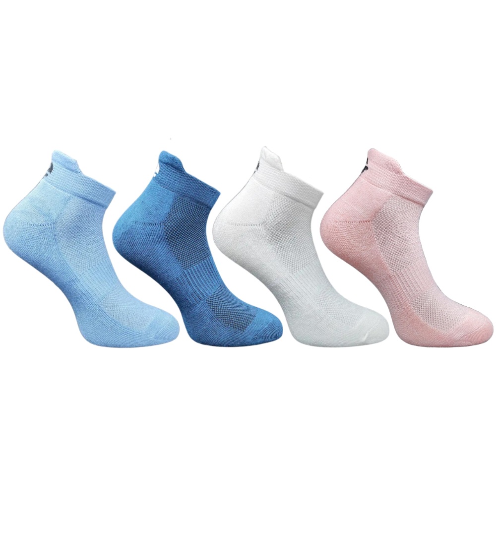 4_Pair Set Unisex Casual Cotton Printed Ankle Length Socks (Multicolor)