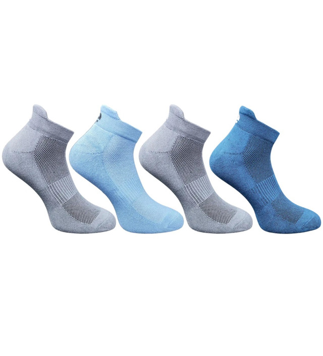 4_Pair Set Unisex Casual Cotton Printed Ankle Length Socks (Multicolor)