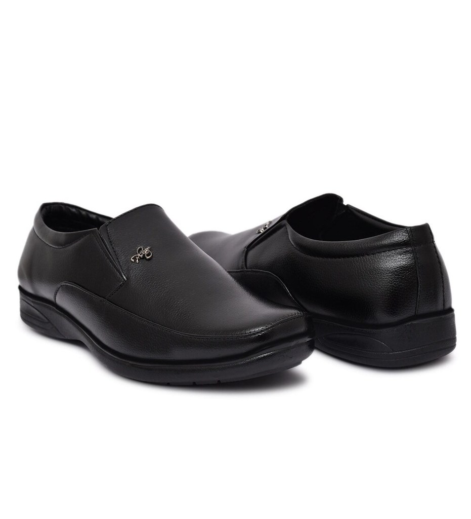 Men's Faux Leather Formal Shoes (Black)