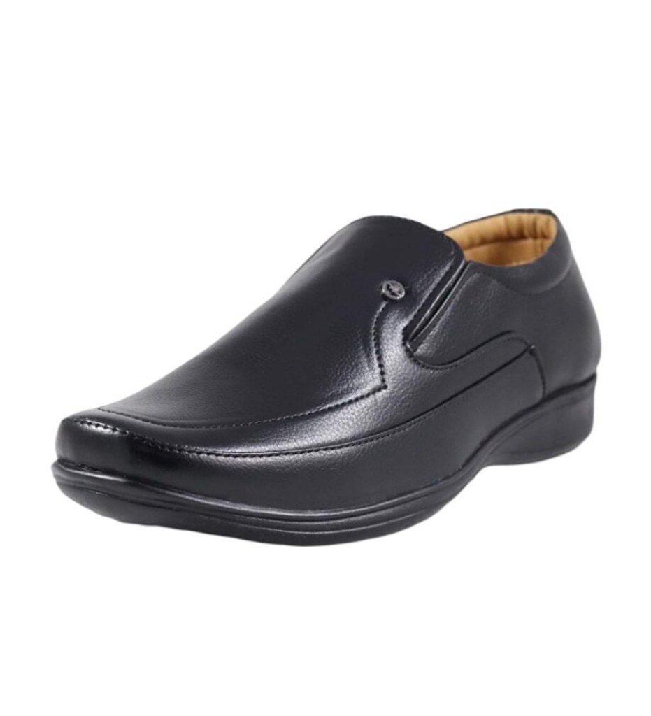 Men's Faux Leather Formal Shoes (Black)