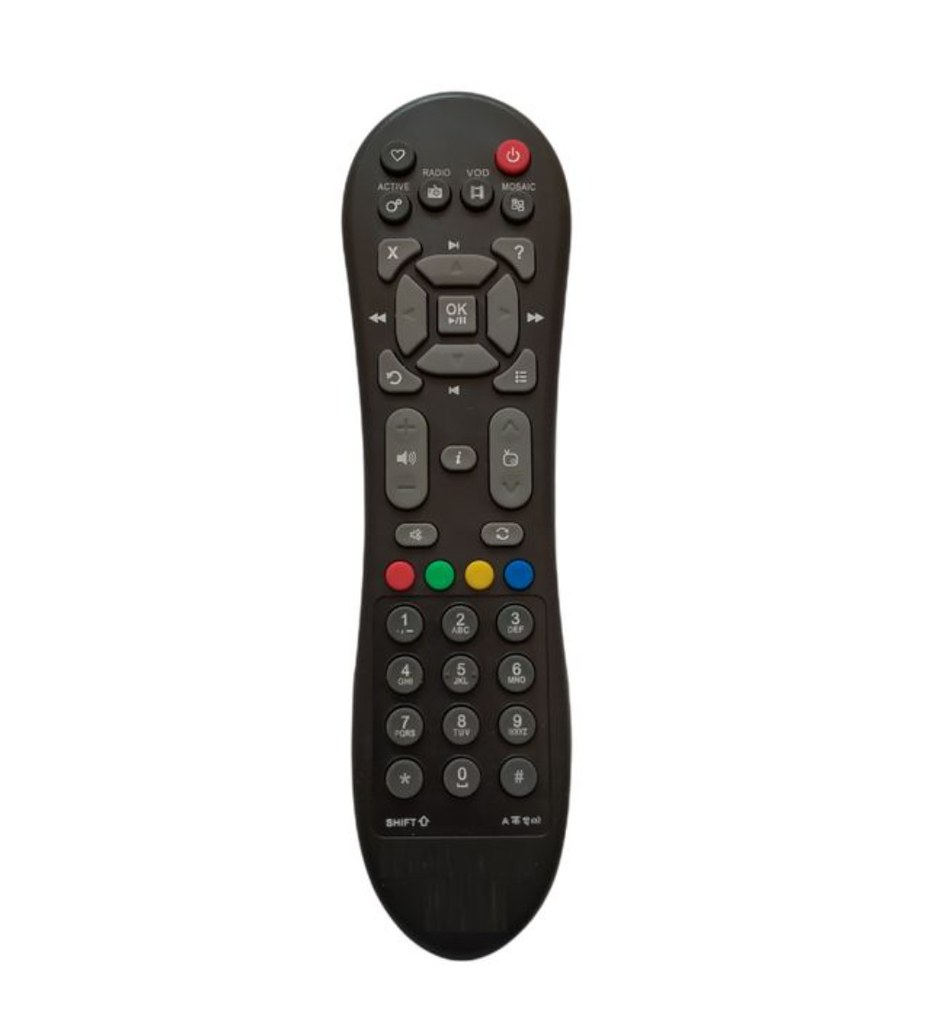 DTH Remote No. 125 Compatible-Replacement for Videocon DTH Set Top Box Remote (Black)