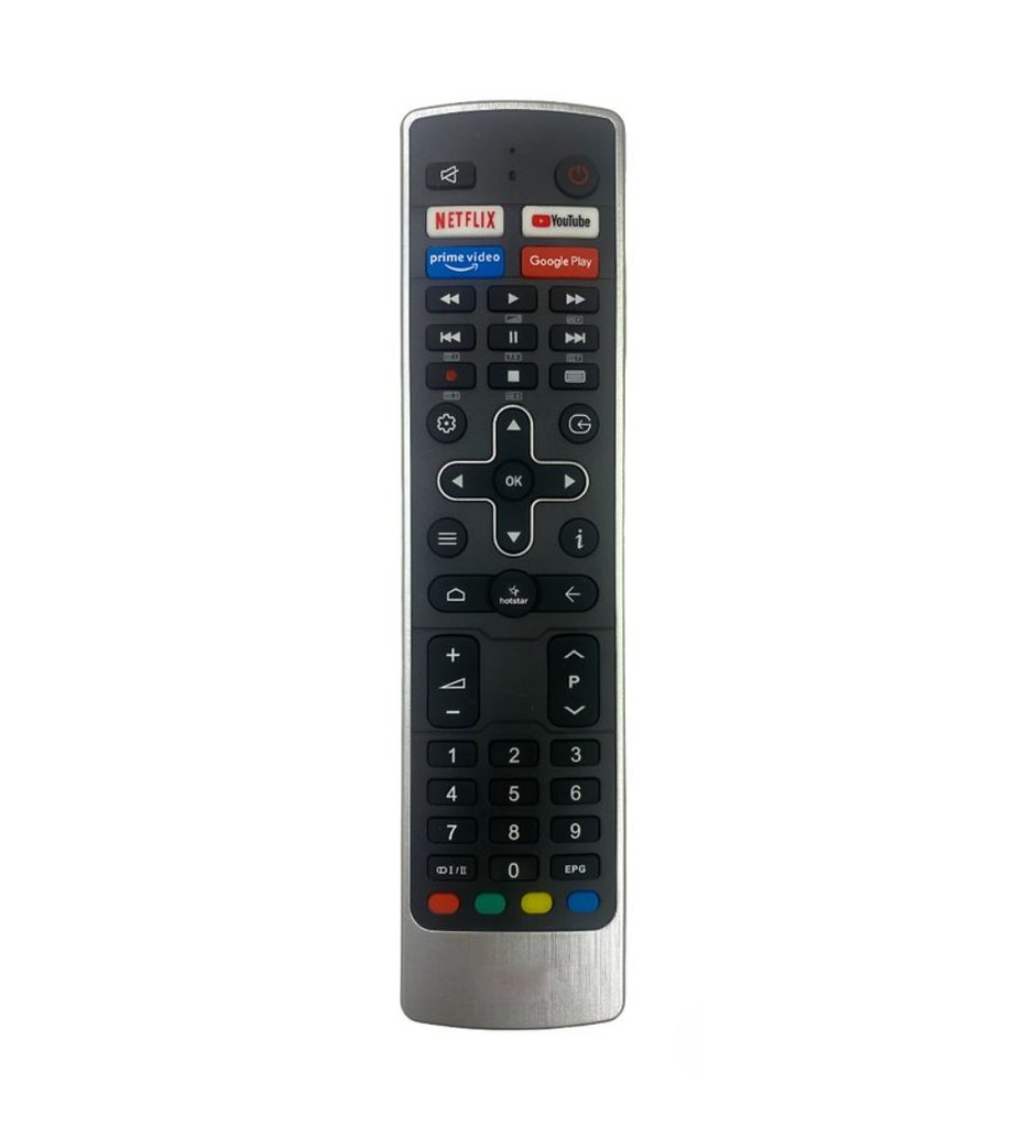 Smart TV Remote No. 1132 with YouTube- Netflix Replacement for Vu Smart TV LCD-LED Remote Control (Black)