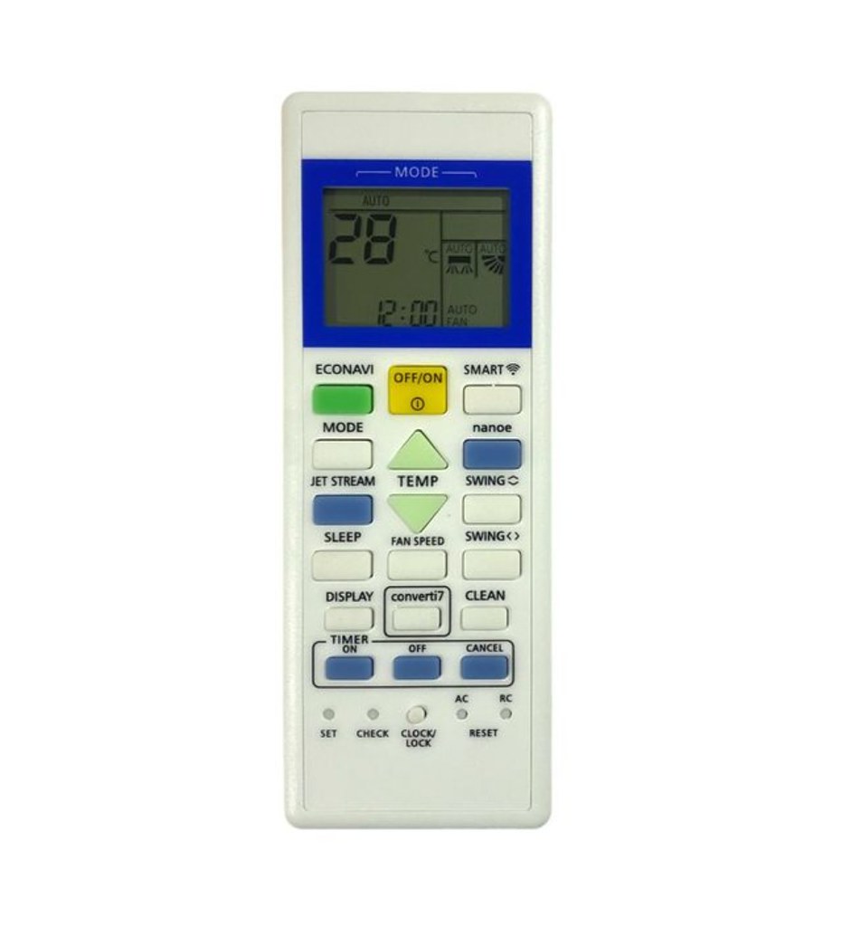 AC Remote No. 157F Compatible-Replacement for Panasonic - Panasonic Inverter AC Remote Control (White)