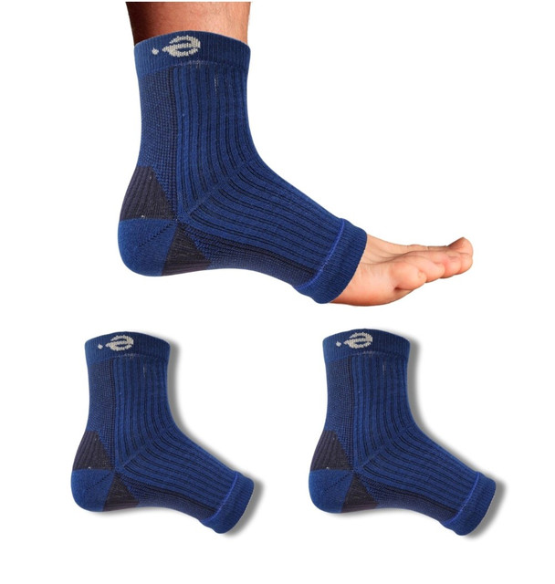 3_Pair Set Unisex Casual Cotton Printed Ankle Length Support Socks (Multicolor)