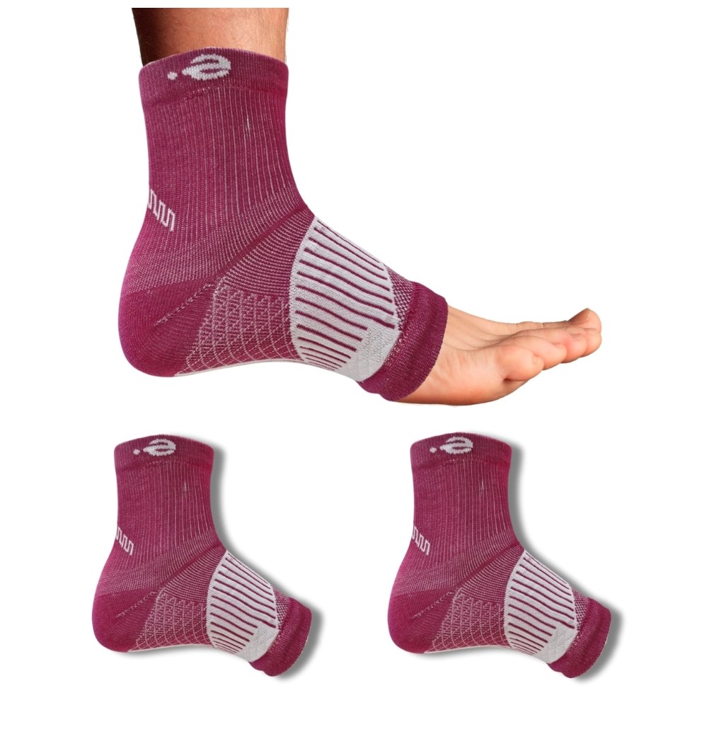 3_Pair Set Unisex Casual Cotton Printed Ankle Length Support Socks (Multicolor)