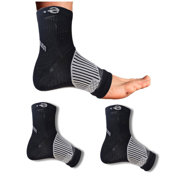 3_Pair Set Unisex Casual Cotton Printed Ankle Length Support Socks (Multicolor)