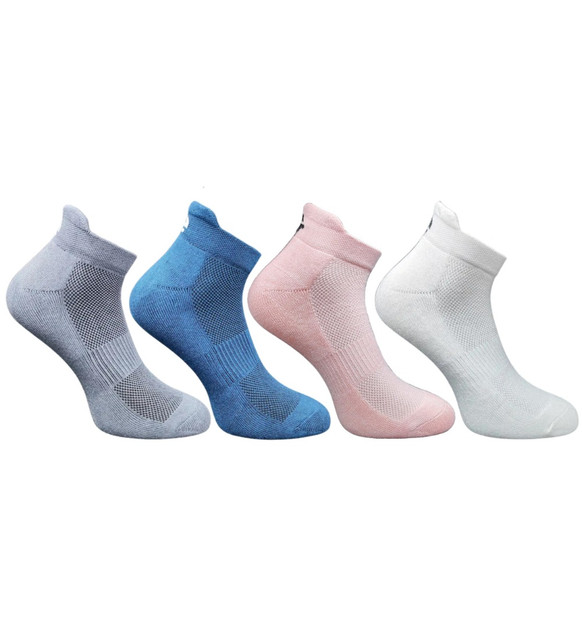 4_Pair Set Unisex Casual Cotton Printed Ankle Length Socks(Multicolor)