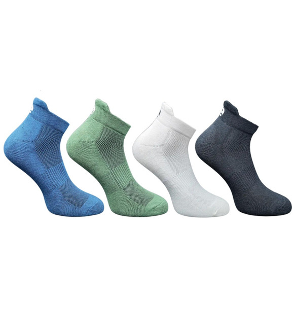 4_Pair Set Unisex Casual Cotton Printed Ankle Length Socks(Multicolor)