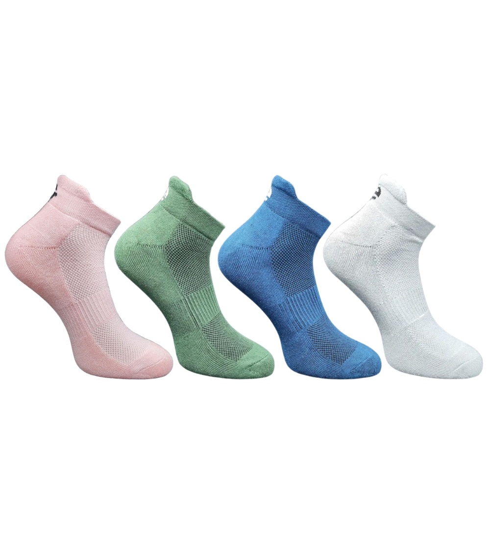 4_Pair Set Unisex Casual Cotton Printed Ankle Length Socks(Multicolor)