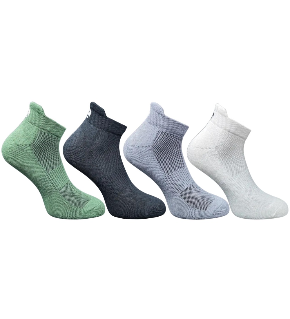 4_Pair Set Unisex Casual Cotton Printed Ankle Length Socks(Multicolor)