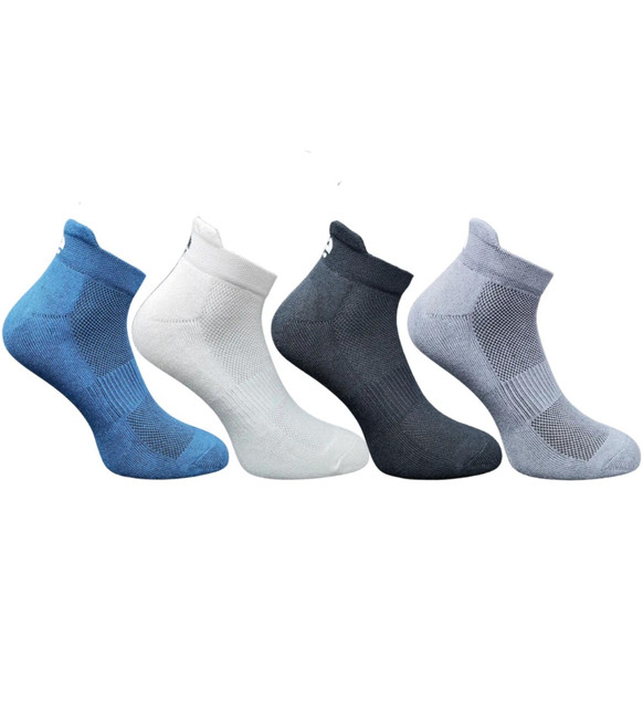 4_Pair Set Unisex Casual Cotton Printed Ankle Length Socks(Multicolor)
