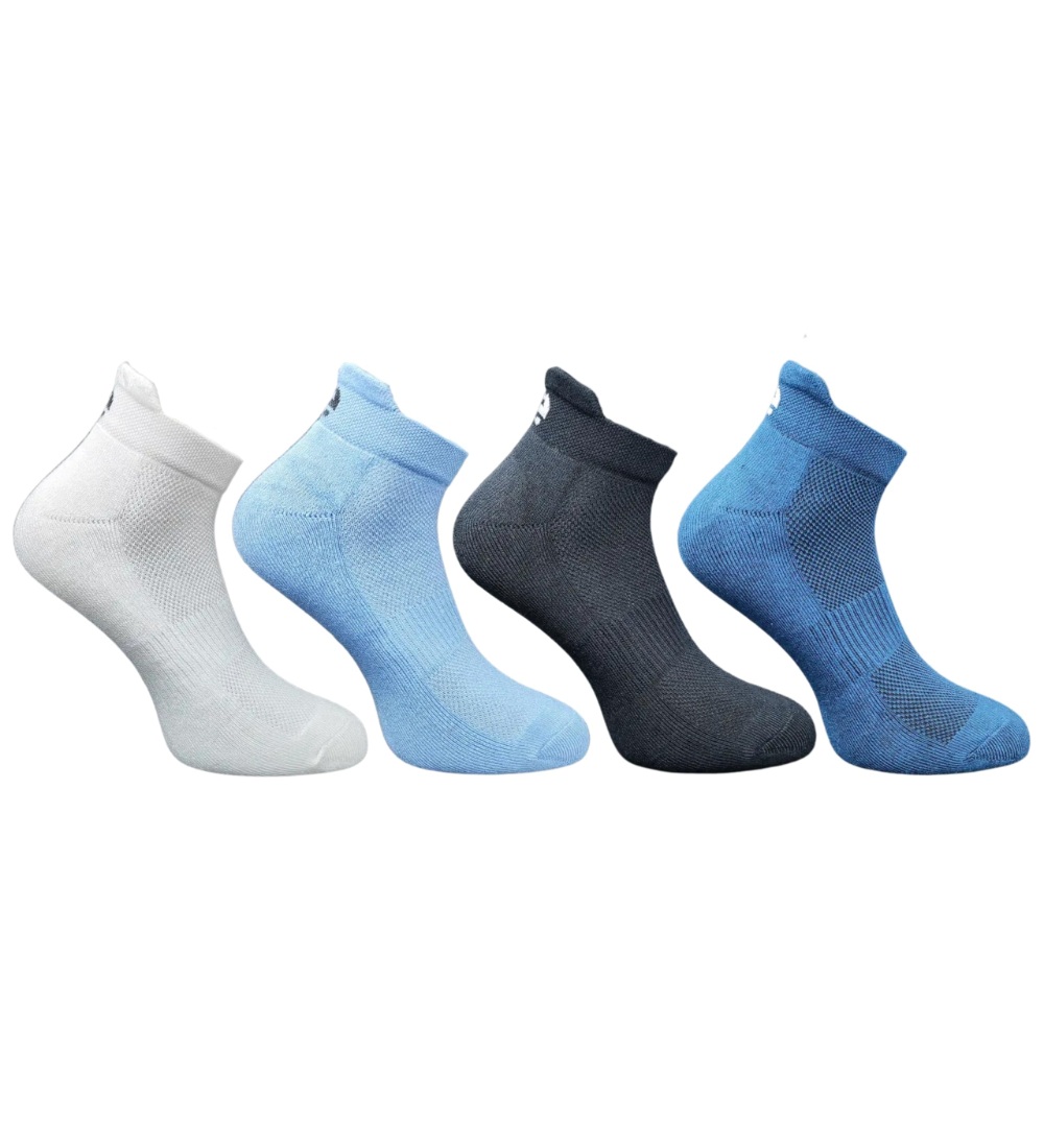 4_Pair Set Unisex Casual Cotton Printed Ankle Length Socks(Multicolor)