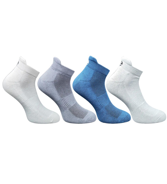 4_Pair Set Unisex Casual Cotton Printed Ankle Length Socks(Multicolor)