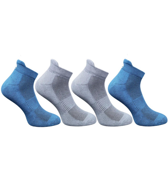 4_Pair Set Unisex Casual Cotton Printed Ankle Length Socks(Multicolor)