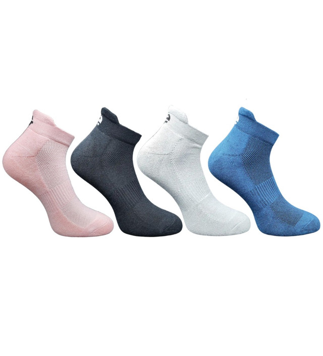 4_Pair Set Unisex Casual Cotton Printed Ankle Length Socks(Multicolor)