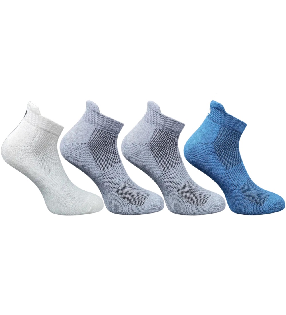 4_Pair Set Unisex Casual Cotton Printed Ankle Length Socks(Multicolor)