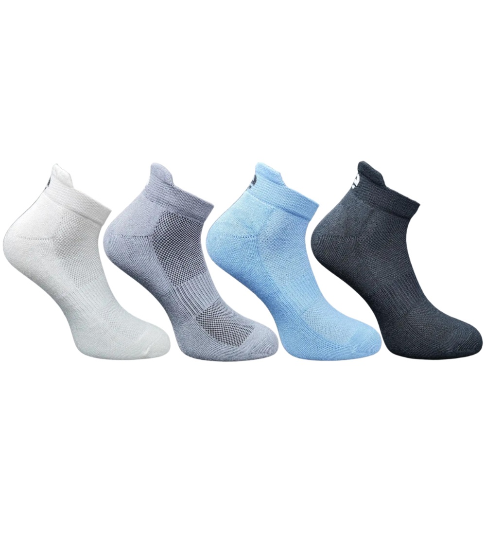 4_Pair Set Unisex Casual Cotton Printed Ankle Length Socks(Multicolor)