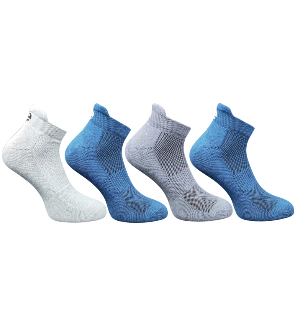 4_Pair Set Unisex Casual Cotton Printed Ankle Length Socks(Multicolor)