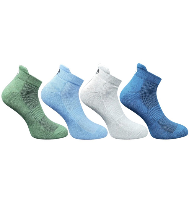 4_Pair Set Unisex Casual Cotton Printed Ankle Length Socks(Multicolor)
