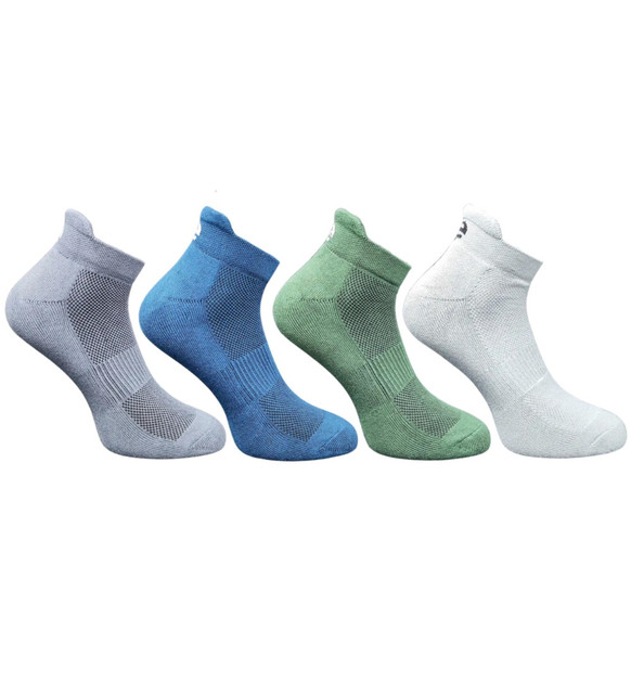 4_Pair Set Unisex Casual Cotton Printed Ankle Length Socks(Multicolor)