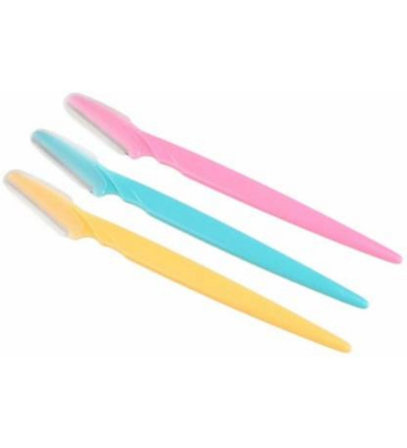 Pack of 3_Facial Razor Set Eyebrow and Face Shaving Trimmer (Color: Assorted )
