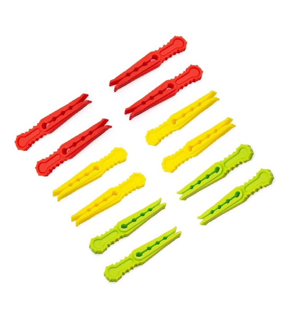 Pack of 4_Cloth Hanger Clips 36Pcs set  Multi-Purpose Clothes Pegs (Color: Assorted )