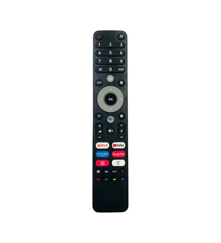  Smart TV Remote No.1204 Impex Smart LCD LED TV Remote Control (Black) 