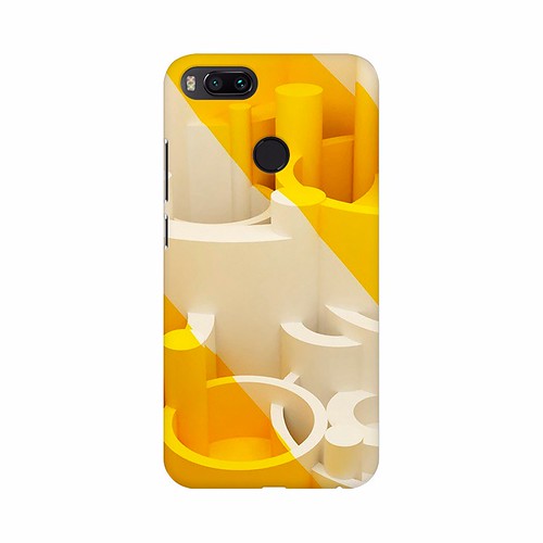  Orange and white Bandage Roller Mobile Case Cover