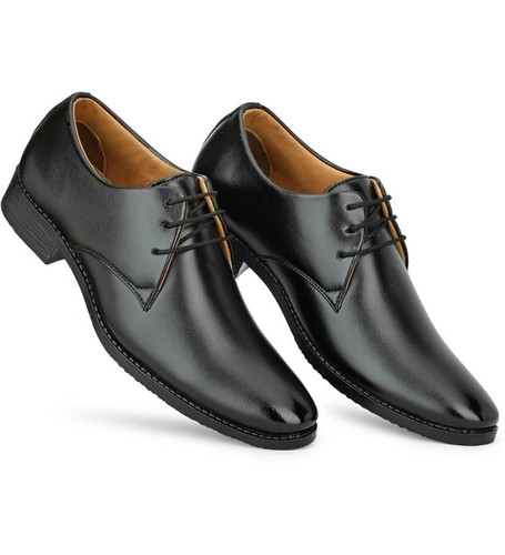 Men's Faux Leather Formal Shoes (Black)