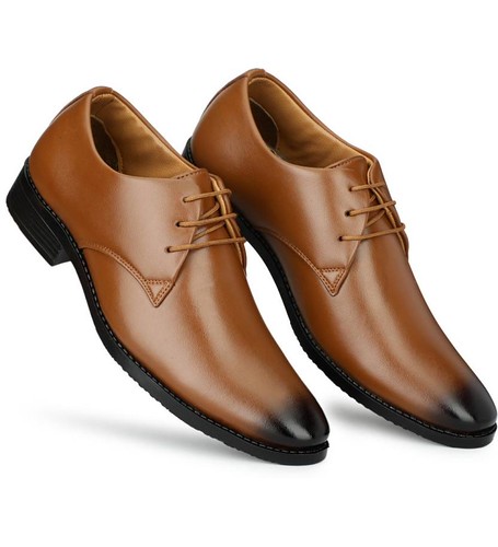 Men's Faux Leather Formal Shoes (Tan)